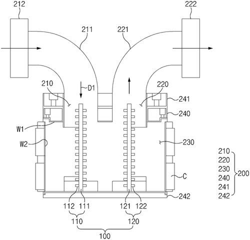 Trap device for powder coating apparatus Image