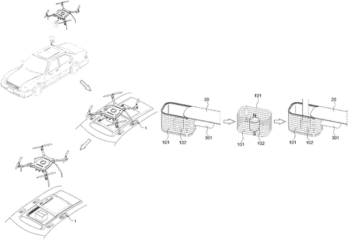 Drone docking structure of autonomous vehicle and a method for delivery using the same Image