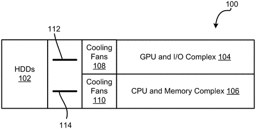 Information handling system with airflow and acoustics vane for hard disk drive throughput Image
