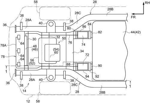 Compressor installation structure for vehicle Image